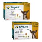 Kit 2 Simparic Zoetis Antipulgas 5Mg Para Cães De 1,3 A 2,5Kg