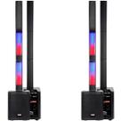 Kit 2 Sistema de Som Novik Stage 8 Pro Portátil Bluetooth USB Mixer
