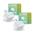 Kit 2 Smart Plug Max Wi-Fi Positivo Casa Inteligente 16A 1600W 100/240V Conexão Wi-Fi Kit 2 Smart Plug Max Wi-Fi Positivo Casa Inteligente 16A 1600W 100/240V Conexão Wi-Fi