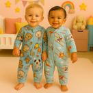 Kit 2 Soft Macacão Infantil Menina e Menino Flaneladinho e Quentinho Perfeito Para os dias Mais frios
