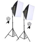 Kit 2 Softbox 50x70 p/4 Lâmpadas Bivolt + Tripé