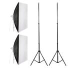 Kit 2 softbox de 1 lâmpada com 2 tripés
