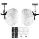 Kit 2 Softbox Lanterna Balão Chines Greika 65cm Com Lampada + Suporte Teto Parede
