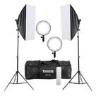 Kit 2 Softbox Led Recarregável 126 Leds Tomate - MLG-065