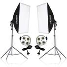 Kit 2 Softbox Quadruplo 50 X 70 2 Tripés 2m para Estúdio Foto e Vídeo