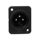 Kit 2 Soquete Conector Canon Painel Macho Jc3p 3 Pinos Mxt Kit 2 Soquete Conector Canon Painel Macho Jc3p 3 Pinos Mxt