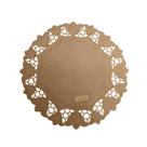 Kit 2 Sousplat Redondo Bordado Tulipas Beige 45cm Argivai