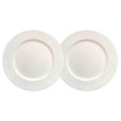 Kit 2 Sousplat Redondo Branco Polipropileno 33Cm Rafimex