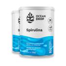 Kit 2 Spirulina 520mg Ocean Drop Vegana 240 Cápsulas