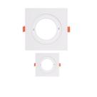 Kit 2 Spot De Embutir Quadrado Plano Direcionavel Mr16 Brc Opus