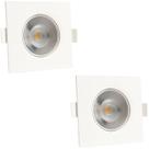 Kit 2 Spot Embutir Led Quadrado Direcionável 5W 4000K Bivolt - Design Sofisticado e Baixo Consumo