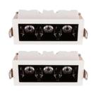 Kit 2 Spot Focco Embutir 6W 24º 4000K Branco Ip20 Gaya Kit 2 Spot Focco Embutir 6W 24º 4000K Branco Ip20 Gaya