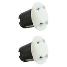 Kit 2 Spot Led Baliza 1,5w BC 3000k 4 Fachos Foxlux
