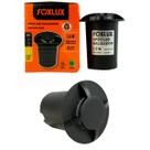 Kit 2 Spot Led Baliza 1,5w Preto 3000k 4 Fachos Foxlux