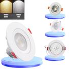 Kit 2 Spot Led Redondo Embutir Direcionável 9W Frio 6500k Ou Branca Quente 3500k 110V/220V Bivolt
