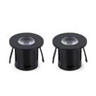 Kit 2 Spot Para Móvel Taschibra Pik Led Redondo Preto Bivolt Kit 2 Spot Para Móvel Taschibra Pik Led Redondo Preto Bivolt