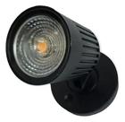 Kit 2 spot sobrepor pergo 6w 3037 md s pm 2700k preto interlight ip65 irc90 540lm
