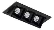 Kit 2 Spots Embutir Picco Orientável Interlight 4582ab 4000k 127/220v Preto