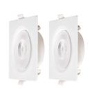 Kit 2 Spots LED Quadrado 7W 6500K Galaxy