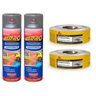 Kit 2 Spray Emborrachado 100ml + 2 Fita Multiuso Manta Autoadesiva