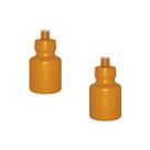 Kit 2 Squeezes 300Ml Dourado Plástico Premium