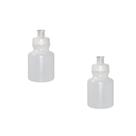 Kit 2 Squeezes 300Ml Natural Plástico Premium