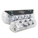 Kit 2 Strobo Rgb Luz Som Automotivo Com Central Interna Farol 9 Watts Contem Efeitos Pré-programados