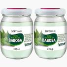 Kit 2 Sumo De Babosa Soft Hair Polpa Pura Natural Hidratação Intensa Capilar Vegano 220ml
