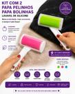 Kit 2 Super Rolos Adesivos Tira Pelos Papa Bolinhas Lavável