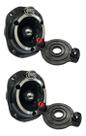 Kit 2 Super Tweeter Eros Eta 44 Preto 300w + 2 Reparo Eta44