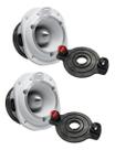 Kit 2 Super Tweeter Eros ETA 44 Trio Branco 300W 8 Ohms + 2 Reparos Originais Eros ETA 44 Trio