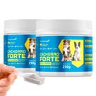 Kit 2 Suplemento Cachorro Forte Pelo e Derme Suplemento para cães Queda de Pelo
