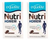 Kit 2 Suplemento Nutri Homem Com 60 Cáps Gel - Equaliv