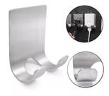 Kit 2 Suporte Barbeador Lâmina de Barbear Gancho de Parede Multiuso de Banheiro Inox Cabide Adesivo Para Toalha Gillette e Utensílios