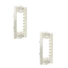 Kit 2 Suporte Base 4x2 Linha Clean e Sleek Margirius Cor:Branco