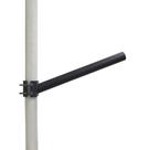 Kit 2 Suporte Braço Taschibra Para Luminária Poste 45cm Preto Taschibra
