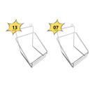 Kit 2 Suporte Coletor Perfuro 13 Litros E 2 Suporte Coletor Perfuro 7 Litros