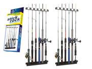 Kit 2 Suporte de Parede Organizador P/ 12 Varas de Pescar Stick Rack Cardume Kit 2 Suporte de Parede Organizador P/ 12 Varas de Pescar Stick Rack Cardume