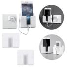 Kit 2 Suporte de Parede para Celular e Controle Remoto Prático Plástico Adesivo Sem Furadeira com Fita Dupla Face
