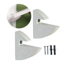 Kit 2 Suporte de Prateleira tipo Tucano Branco para 15mm Madeira Mdf Mdp Dws