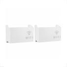 Kit 2 Suporte de Roteador Organizador Modem Wi-fi Adesivo de Parede Rack