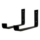 Kit 2 Suporte Mão Francesa Invertida 20Cm Preto