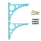 Kit 2 Suporte Mão Francesa Super Resistente Cantoneira para Prateleiras 15 a 30cm Suporta até 25kg