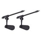 Kit 2 Suporte Microfone Mesa Bumbo Amplificador Metal IBOX