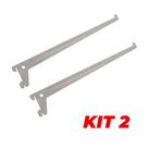 Kit 2 Suporte Para Trilho Simples Prateleira Branco 30cm Kit 2 Suporte Para Trilho Simples Prateleira Branco 30cm