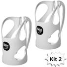 Kit 2 Suporte Porta Lata Garrafa Óleo de Cozinha 12,8 x 8,8 x 15,5 cm Porta-Oleo Redondo Cores Variadas New Plastic