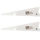 Kit 2 Suporte Prateleira Trilho Duplo em Aço Branco 27cm