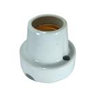 Kit 2 suporte soquete porta lampada porcelana fixo reto churrasqueira