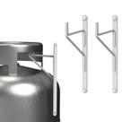 Kit 2 Suporte Suspenso De Parede Para Gás Externo Branco UN