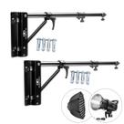 Kit 2 Suporte Teto Parede Estudio 1,80m Forte Greika para Led Flash Softbox Kit 2 Suporte Teto Parede Estudio 1,80m Forte Greika para Led Flash Softbox